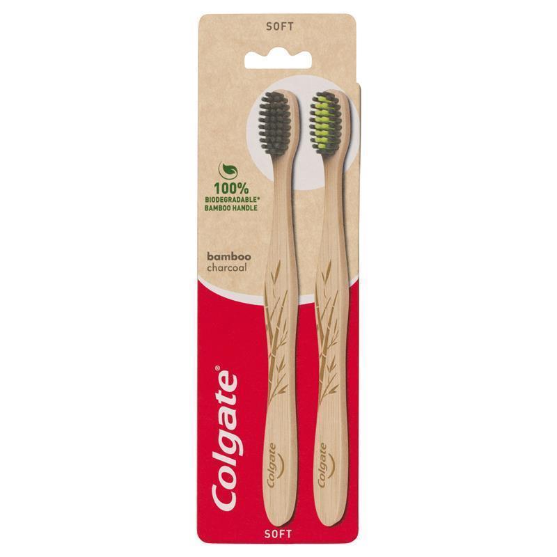 Set 2 Bàn chải tre Colgate Bamboo