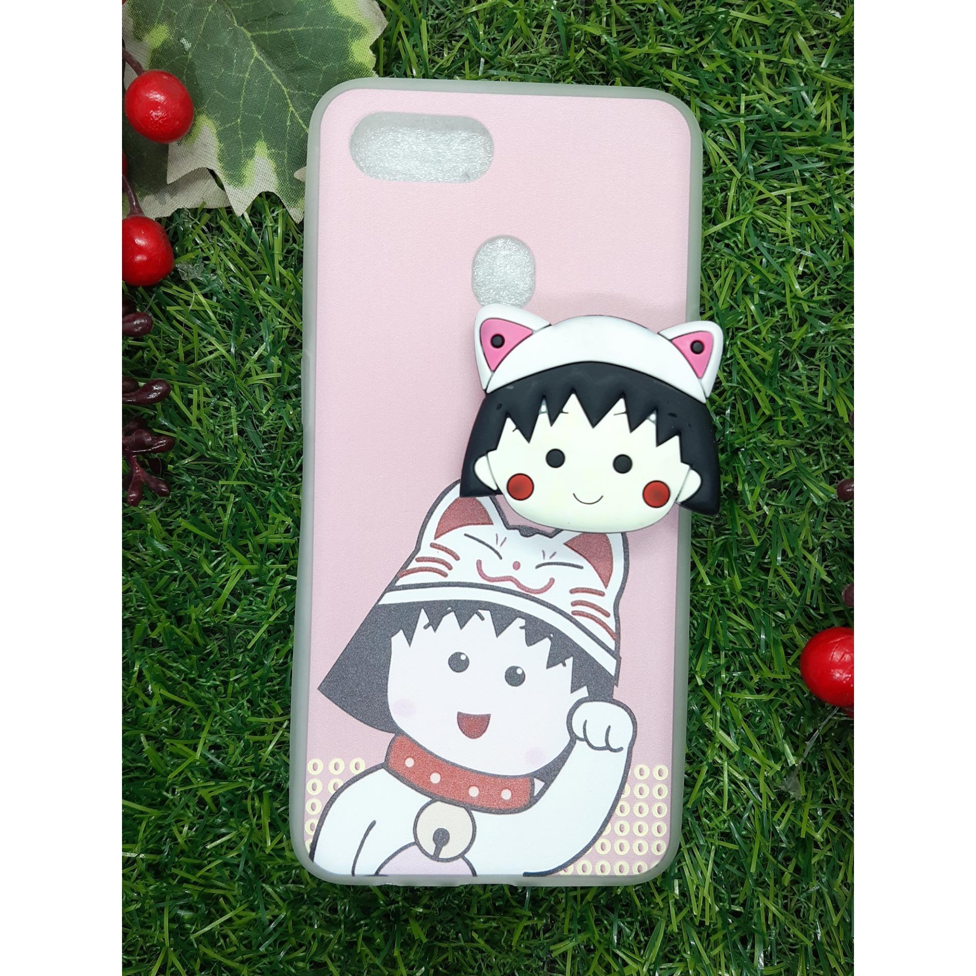 Ốp lưng oppo a5s dẻo kèm pop