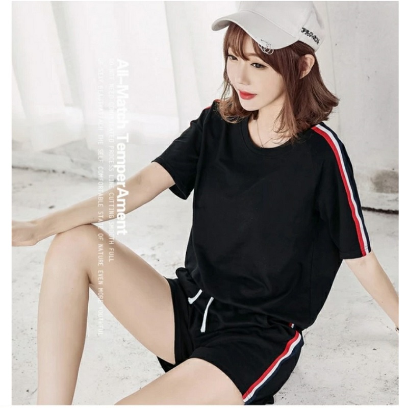 Đồ Bộ Ngủ Mặc Nhà Áo Thun Nữ + Quần Đùi Sọt Thể Thao Thời Trang Mới - BT Fashion (ĐN003)