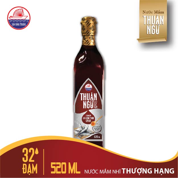 Nước mắm nhĩ Thuận Ngư  thượng hạng 32 độ đạm 520 ml