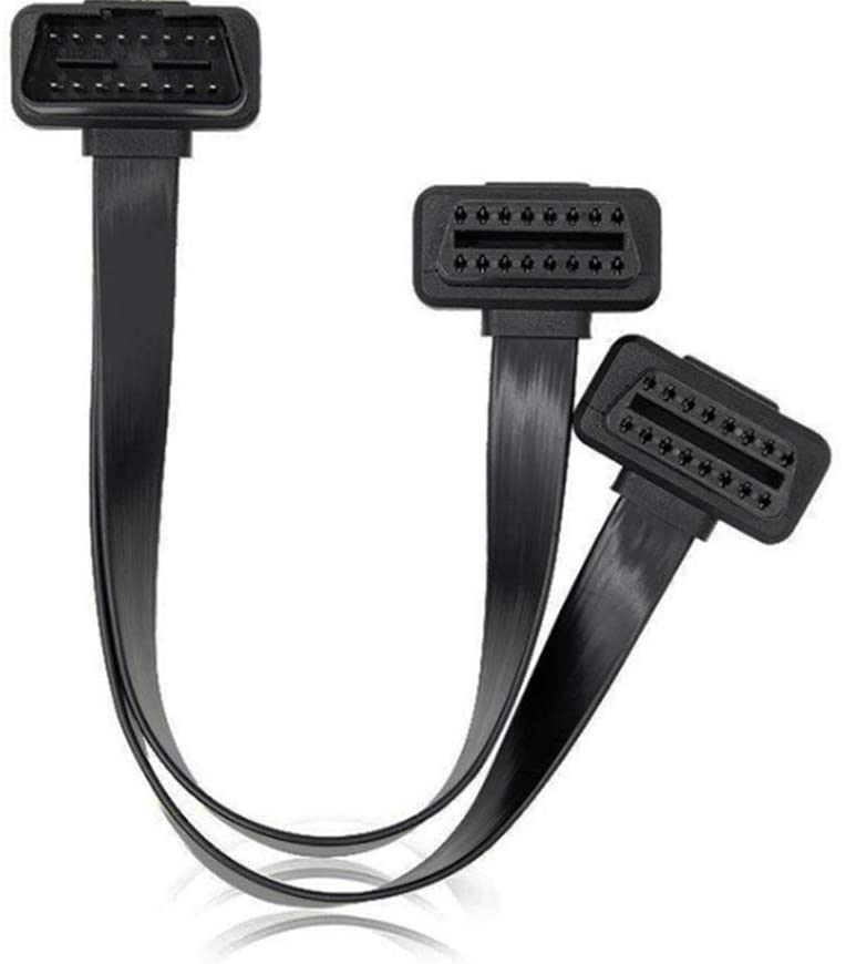 Cáp Chia Cổng OBD II Chuyên Dụng Cho Ô Tô, Xe Máy - Dây Dẹt Chữ L