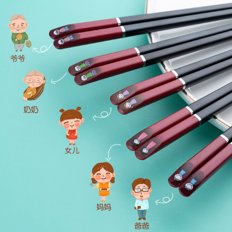 Đũa gia đình chống ẩm mốc, đũa kháng khuẩn đủ thành viên cho gia đình