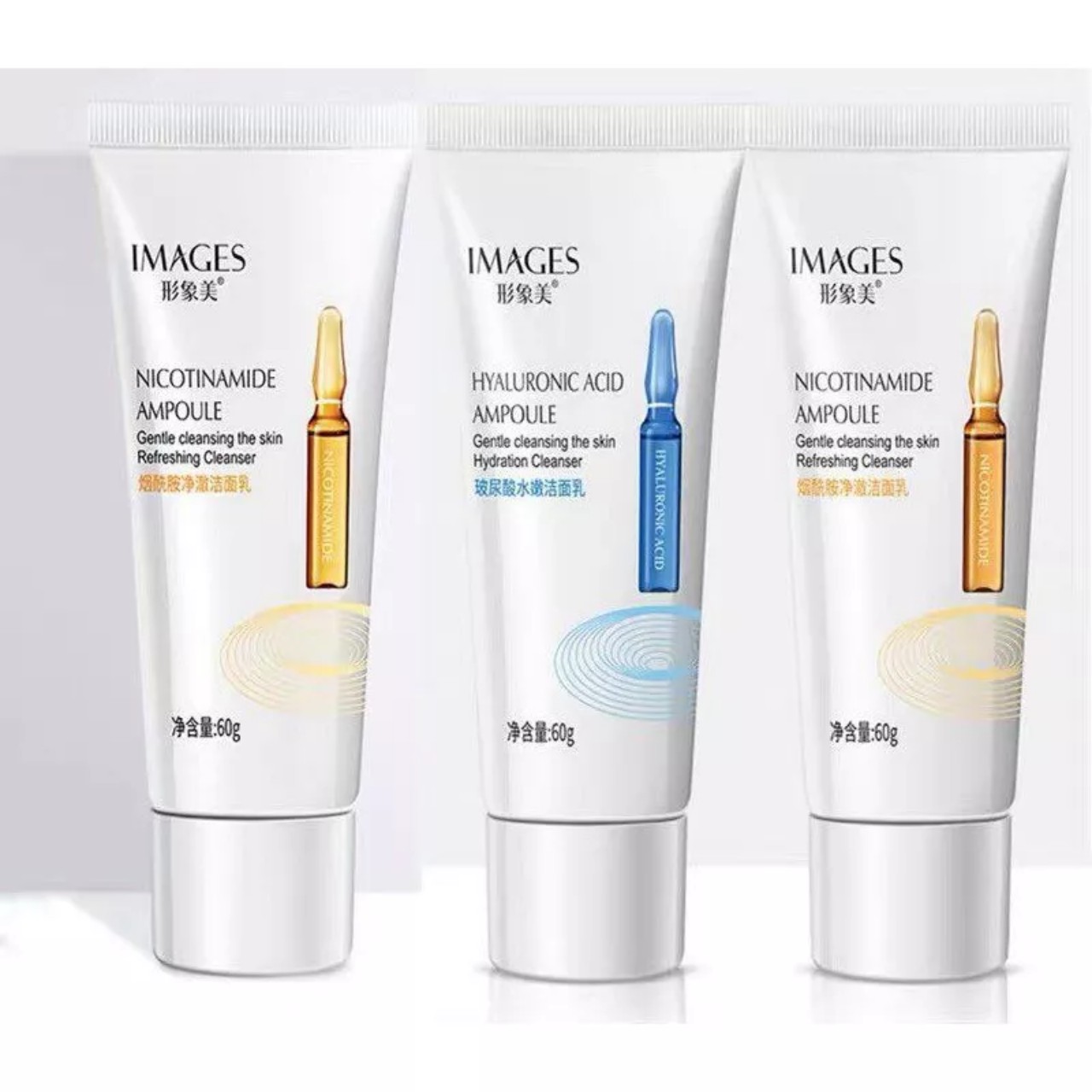 Sữa rửa mặt cấp nước dưỡng trắng hyaluronic acid image 60g
