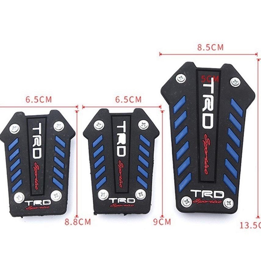 [HCM]Ốp chân phanh ga côn xe số sàn SILICONE SPARCO Bộ 3 bọc bàn đạp ô tô chống trượt  hàng cao cấp dễ lắp đặt