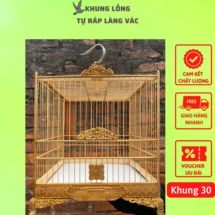 Khung lồng chim tự ráp cho chào mào mẫu mới - Lồng chim Thế An An