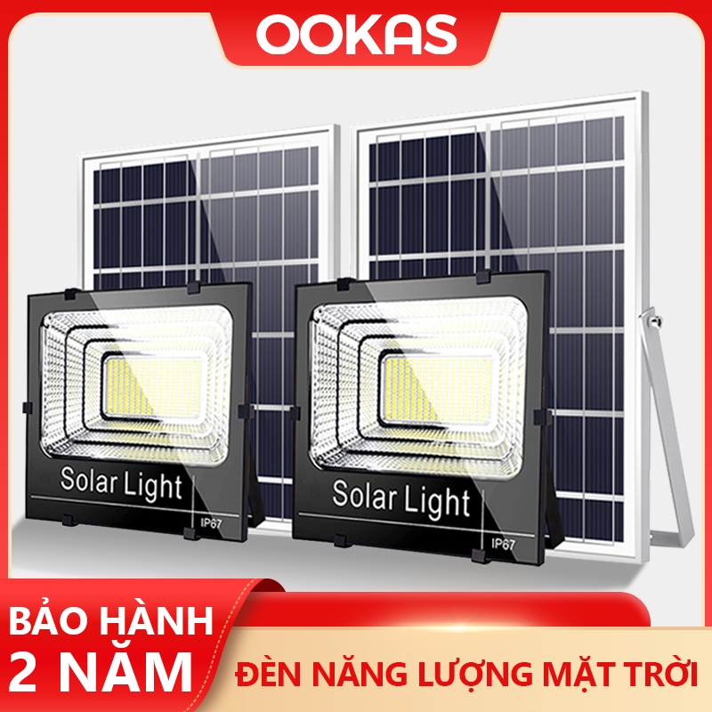 Đèn năng lượng mặt trời Đèn LED ngoài trời Đèn lũ năng lượng mặt trời Đèn đường không thấm nước