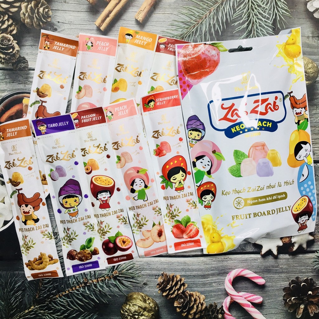 Kẹo thạch zai zai đức hạnh mix vị siêu ngon,ăn là mê