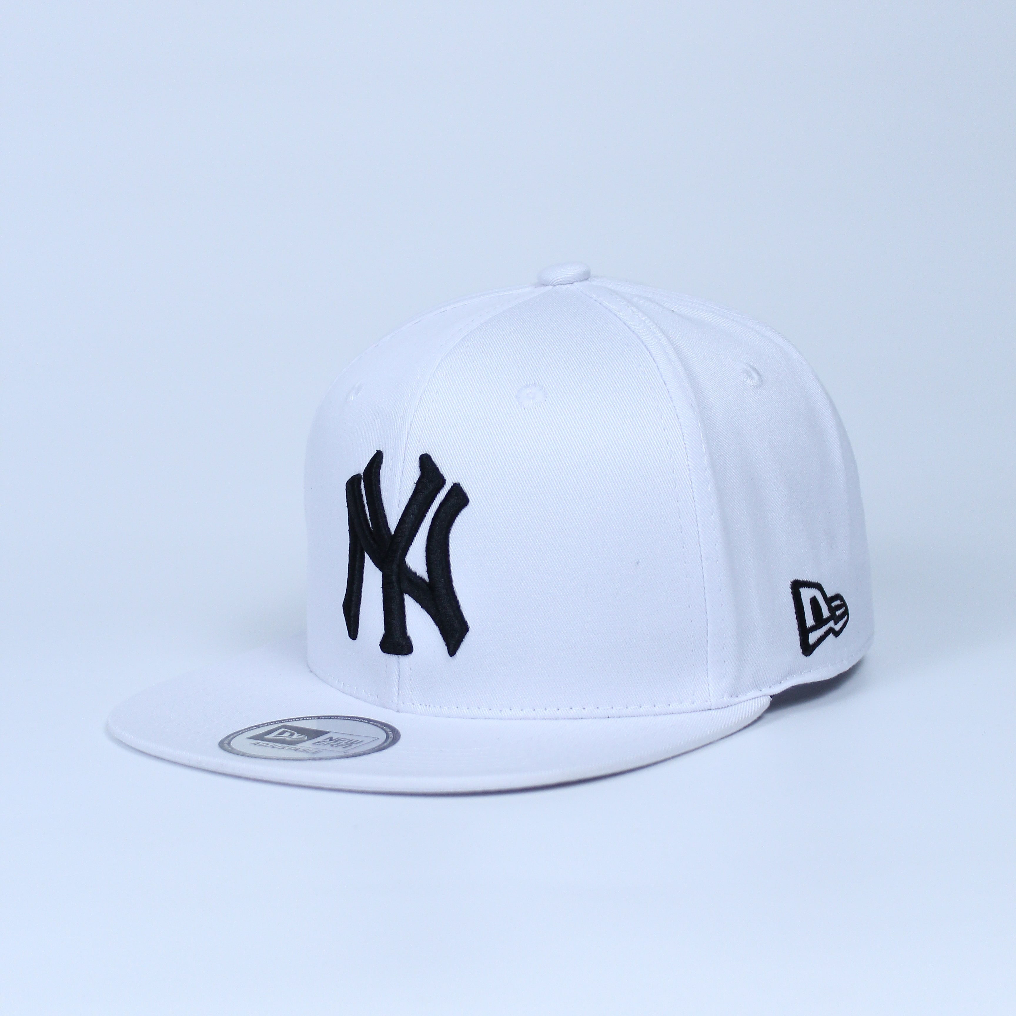Mũ Nón Snapback Bít Đuôi NY Đen Thời Trang Unisex Cho Cả Nam Và Nữ Chất Liệu Kaki Dày Dặn Logo Thêu Nổi Đủ Size - Nón Hiphop Bít Đuôi - Mũ Nón Bóng Chày - 2