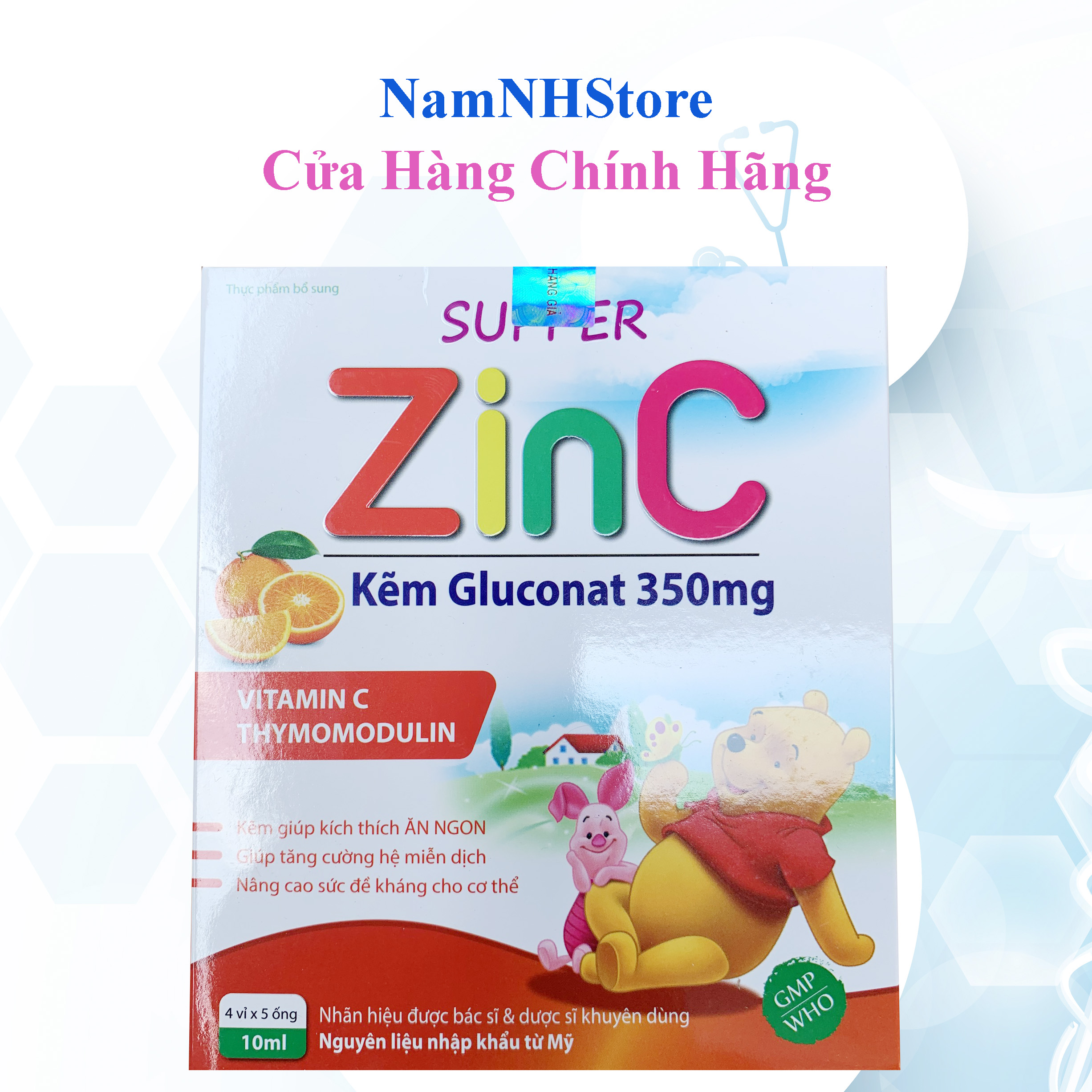 Siro Super Zin C - bổ sung kẽm, hỗ trợ ăn ngon, tăng cường sức khỏe