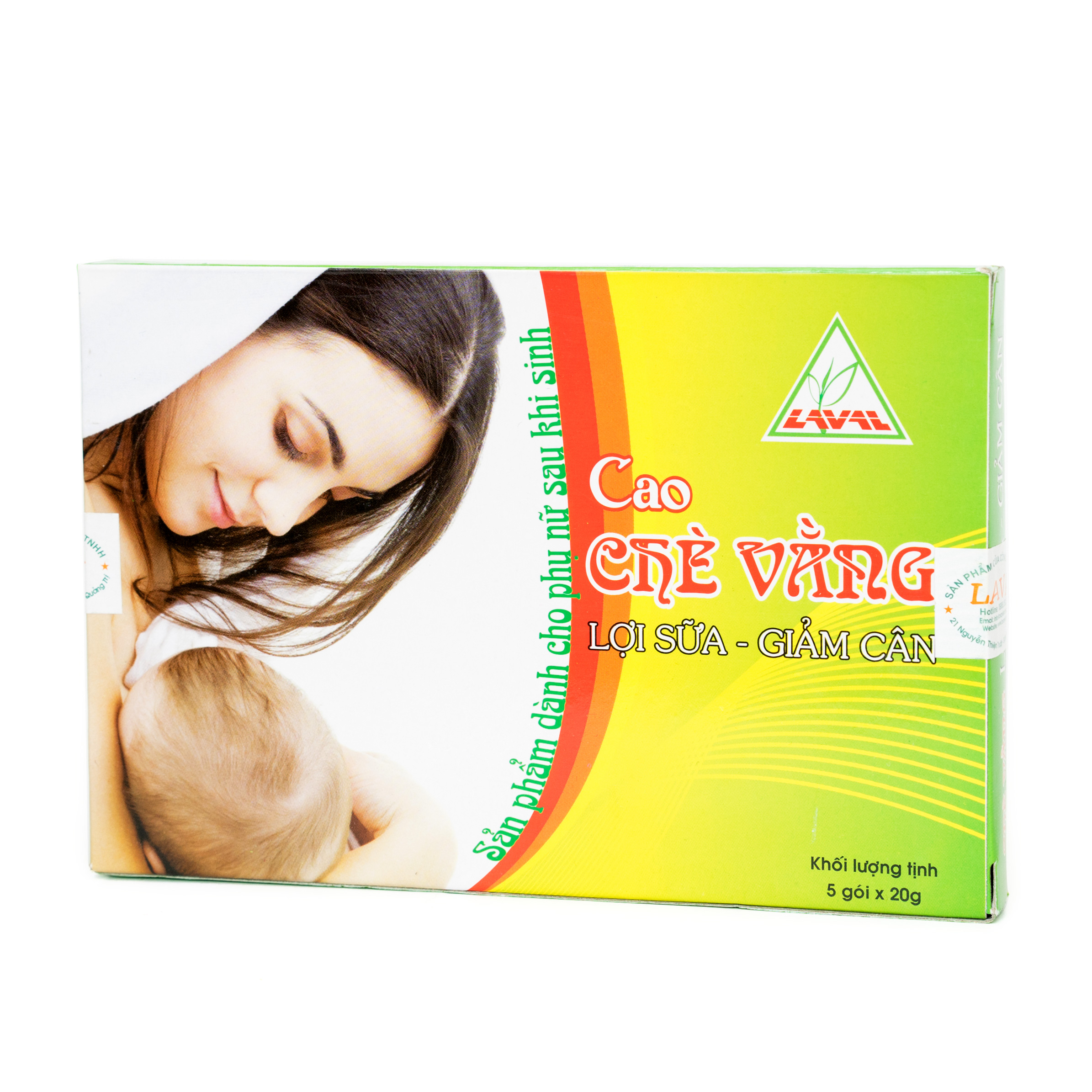 CAO CHÈ VẰNG LỢI SỮA- GIẢM CÂN ( 5 GÓI / HỘP )