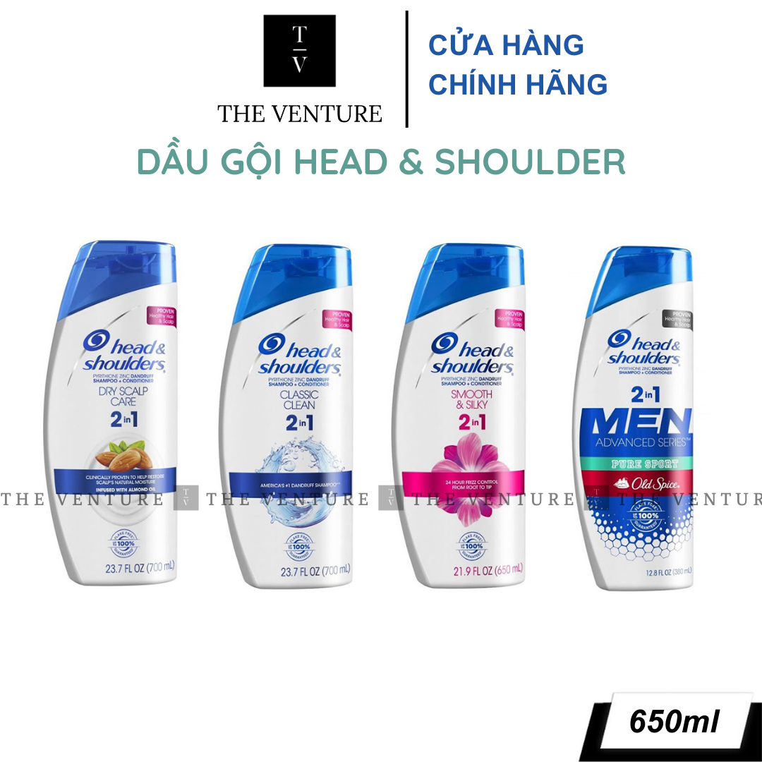 Dầu gội & xả 2in1 head & shoulders mỹ
