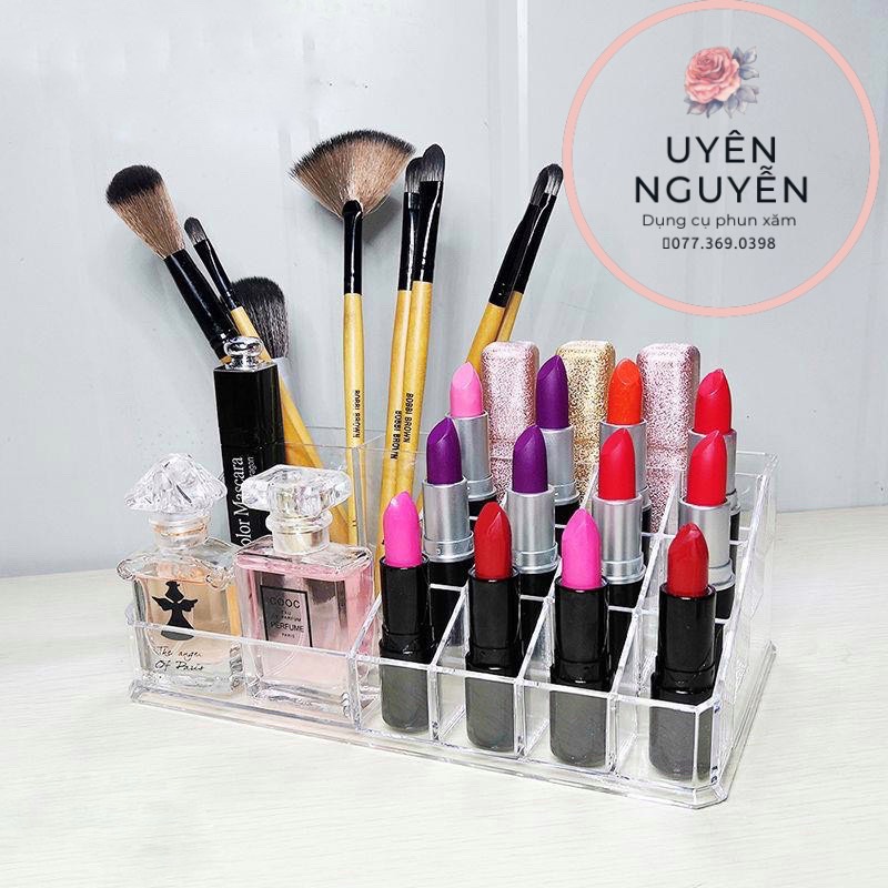 [HCM]Kệ đựng mực phun xăm / Kệ đựng mỹ phẩm trong suốt tiện lợi/ dcpx Uyên Nguyễn