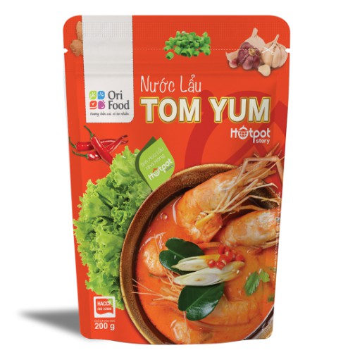 Combo 10 gói Hotpot Story Nước Lẩu Tomyum (200g)