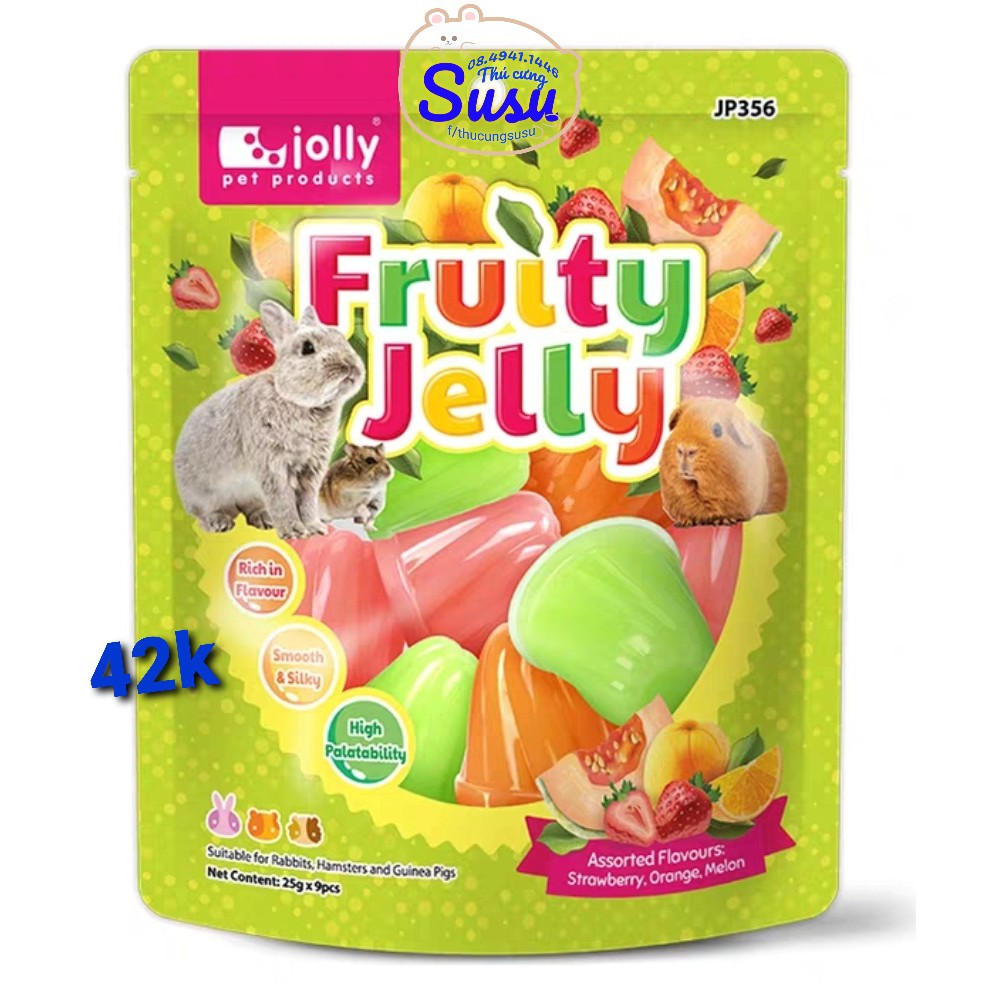 Thạch rau câu trái cây jolly cho hams, thỏ và bọ - jp356x