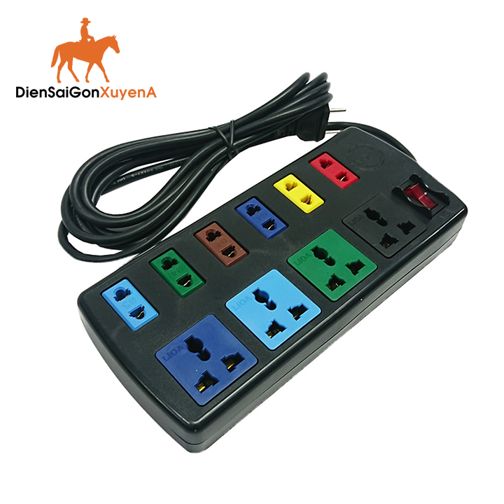 Ổ cắm điện đa năng 10 ổ cắm 3m Lioa 4D6S32 Giá Rẻ -  Điện Sài Gòn Xuyên Á