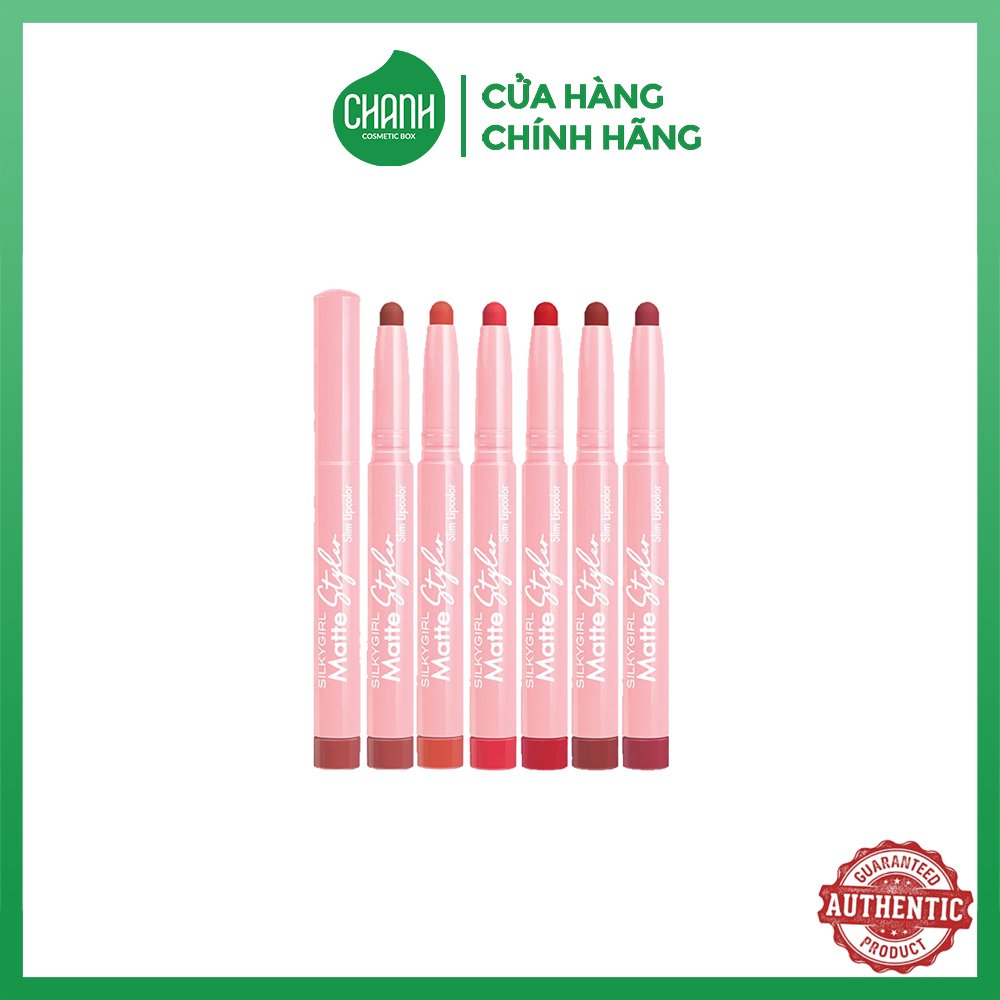 Son bút chì thế hệ mới silkygirl matte styler slim lipcolor