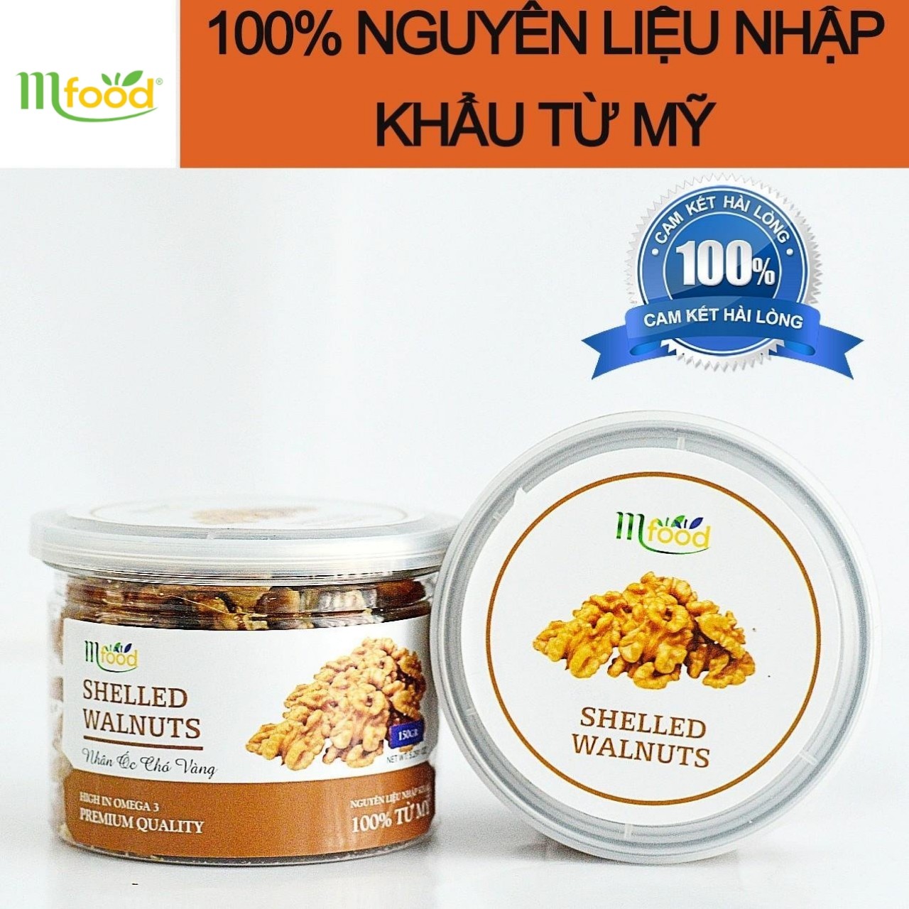 Nhân óc chó nhập khẩu mỹ mfood hủ 150g