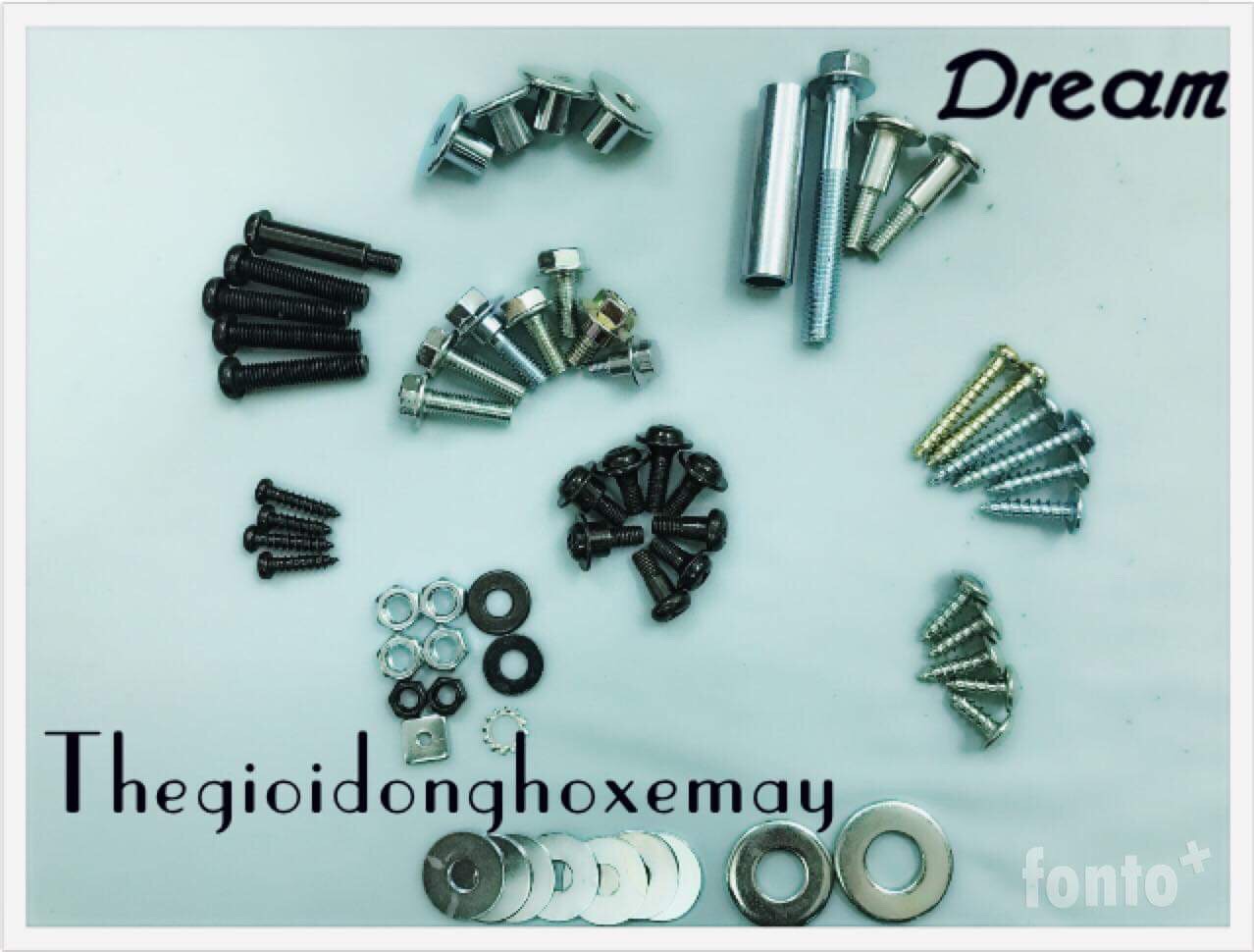 Bộ ốc vỏ nhựa xe máy -dream thái -dream việt