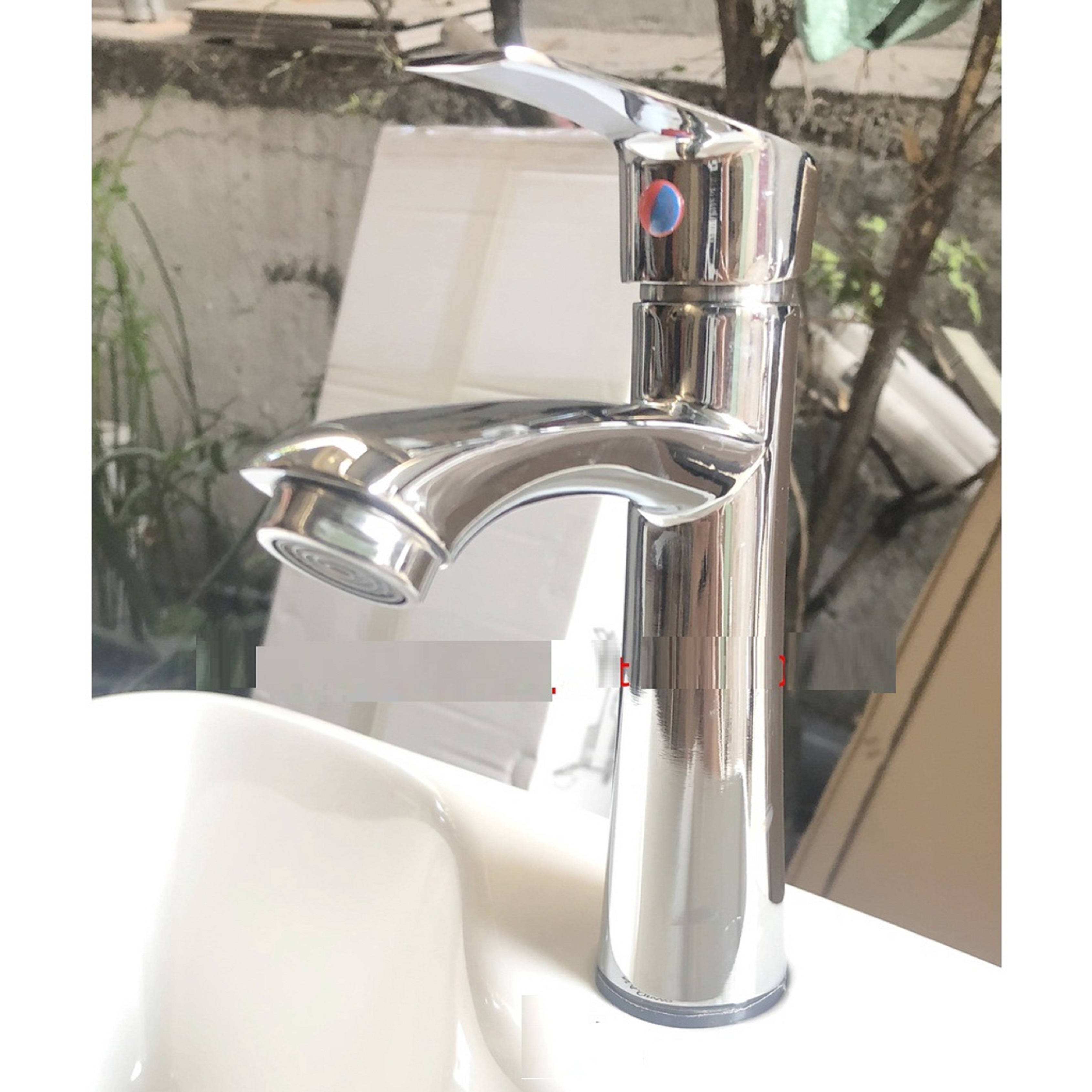 Vòi rửa mặt lavabo,vòi lavabo rửa mặt lạnh la eo xi bóng gật gù vòi đồng thau mạ crom 5 lớp dày