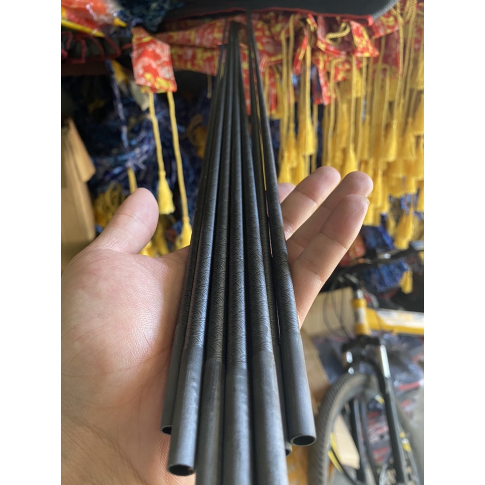 đọt,lóng thứ 2 của cần gw 5h,đốt sát ngọn cần đặc 5H carbon, cần câu tay