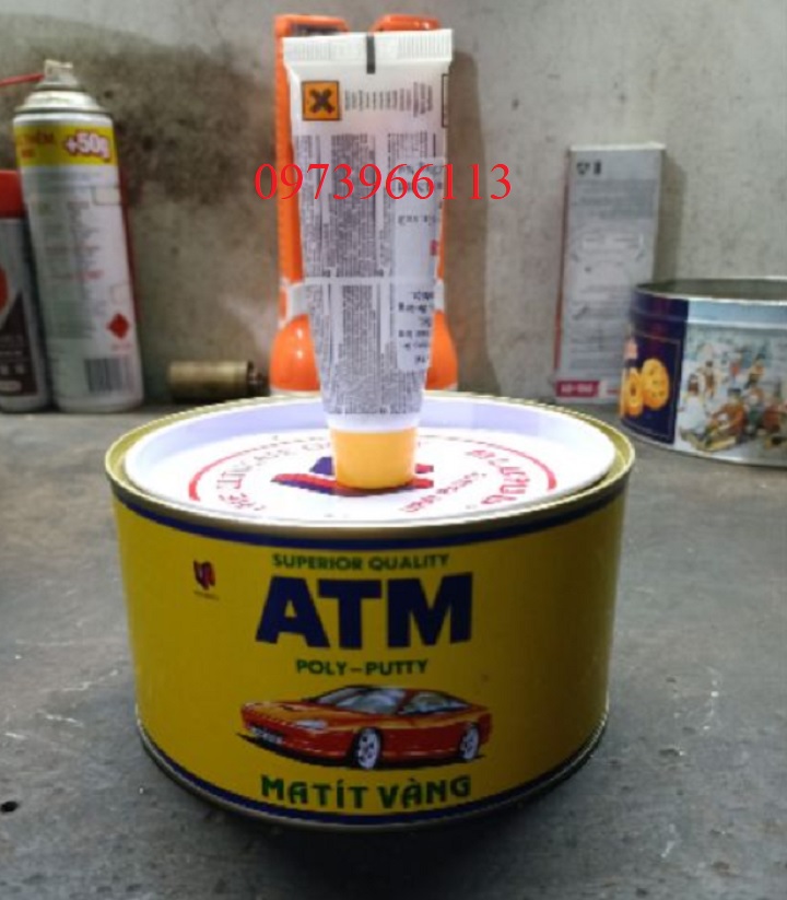 Bả matit vàng ATM ,Bột chét vàng ATM 1kg