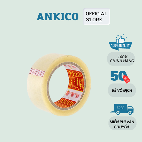 Băng dính trong 100 yard băng dính có độ dính cao dùng để đóng hàng ANKICO
