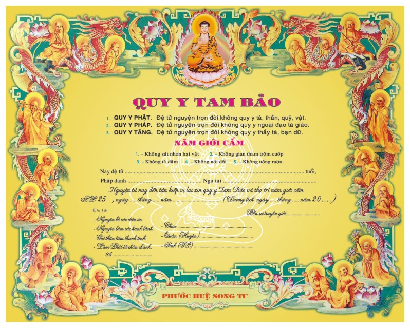 [HCM]Phái Quy y La Hán ( xấp 50 tấm)