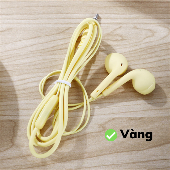 Tai nghe nhét tai có dây và mic đàm thoại - chất âm cực hay và êm, nhiều màu sắc