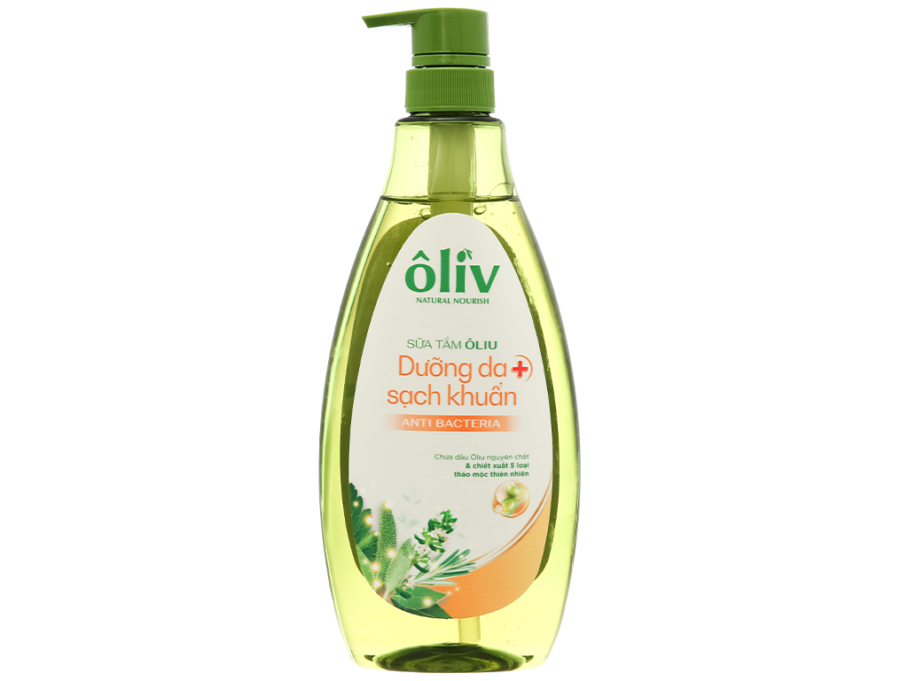 Sữa tắm Ôliv dưỡng da sạch khuẩn chai 650ml