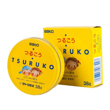 Kem dưỡng chống nẻ cho trẻ em và người lớn sato tsuruko 38gr - hàng nhật nội địa, dưỡng ẩm vùng da nứt nẻ