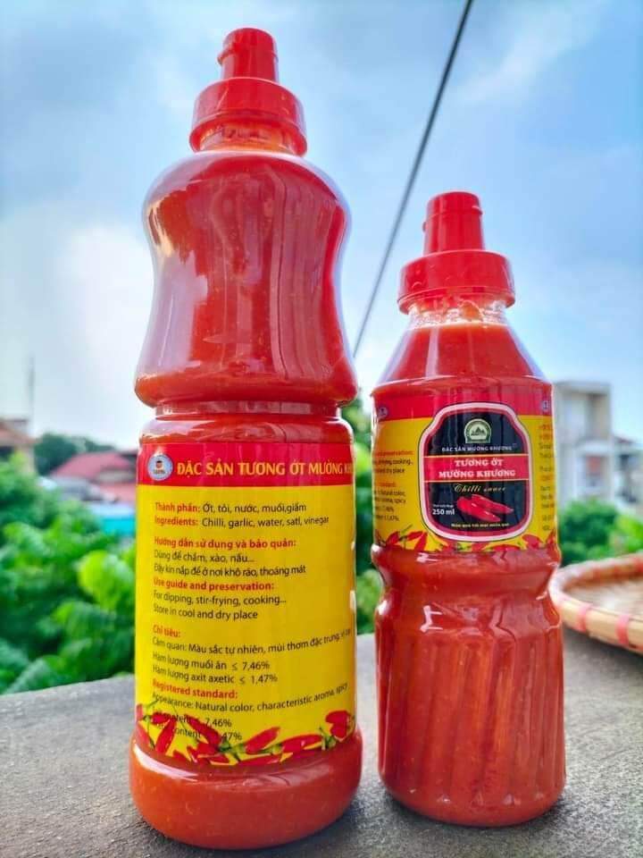 Tương ớt Mường Khương siêu cay nguyên chất chai 500ml