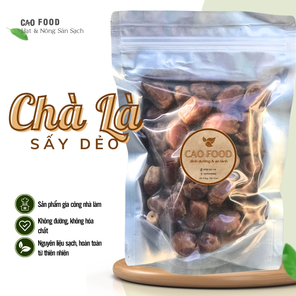 Chà là sấy dẻo nguyên trái CAO Food nhập khẩu từ Ấn Độ - cam kết 100% tự nhiên, không đường