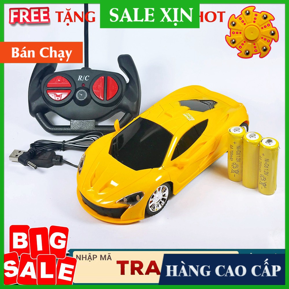 (CÓ PIN SẠC) Ô tô điều khiển từ xa 4 chiều PIN SẠC 2019 + TẶNG NGAY CON QUAY SIÊU CHẤT