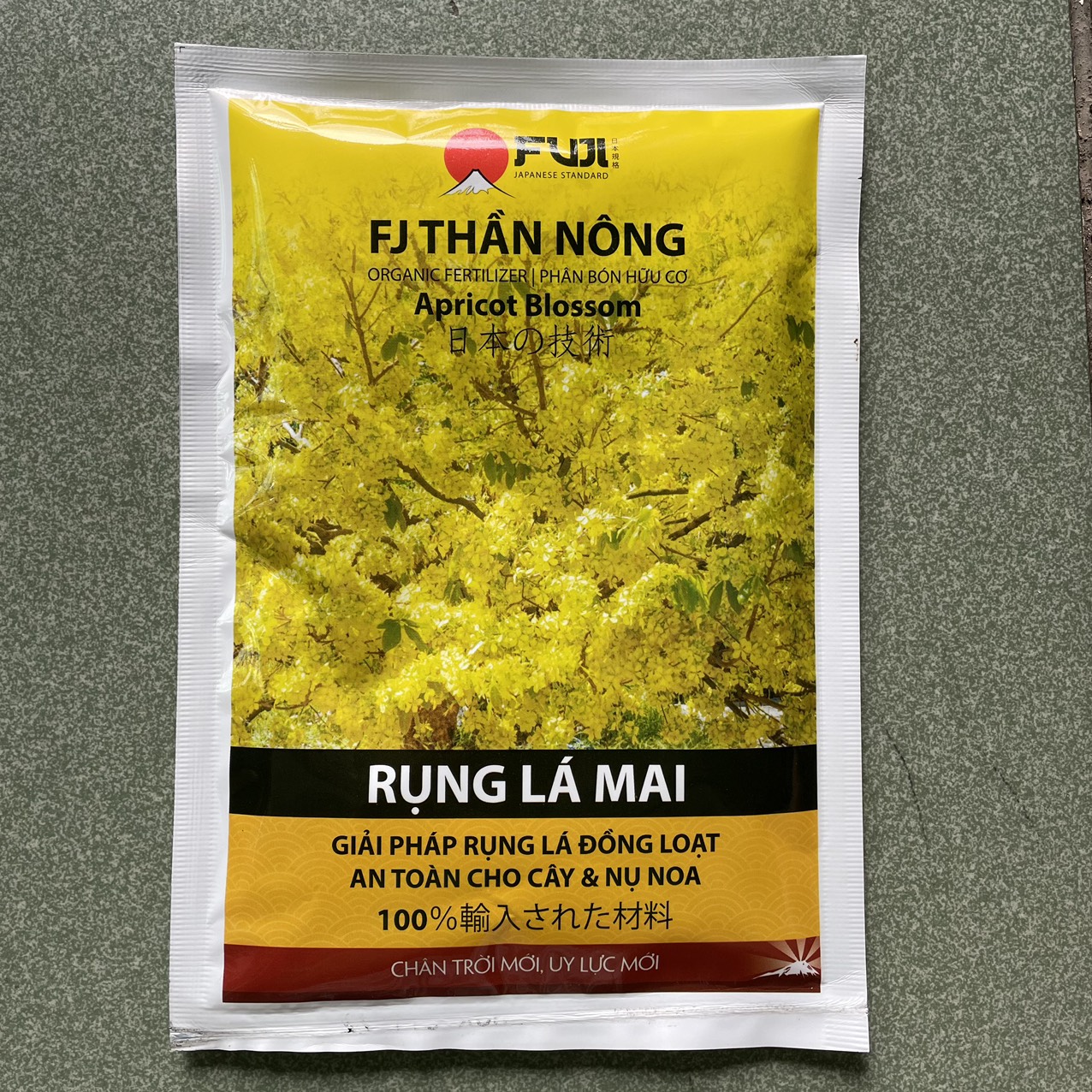 Rụng lá mai - 150gr - xử lý rụng lá mai đồng loạt, an toàn cho cây và nụ hoa, nụ hoa to, đều hoa, đẹp màu