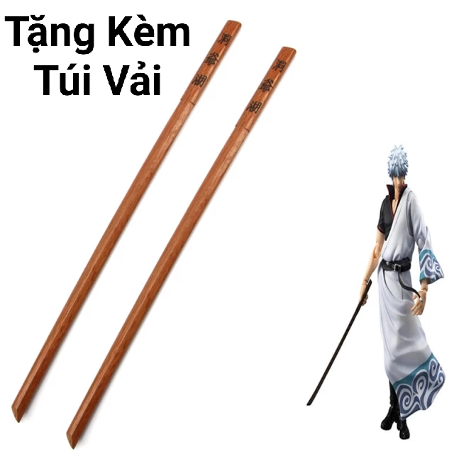 Kiếm Katana Bằng Gỗ Cứng Để Tập Võ Hoặc Phòng Thân Dài 100cm