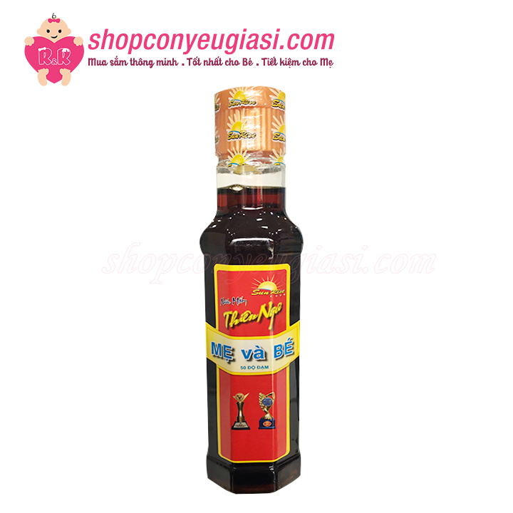 Nước mắm ăn dặm thiên ngư mẹ và bé 50 độ đạm 150ml - 100% từ cá cơm tươi