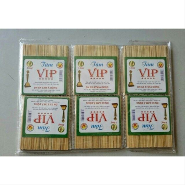 Vỉ 30 gói tăm xỉa răng Vip, tăm tre xỉa răng