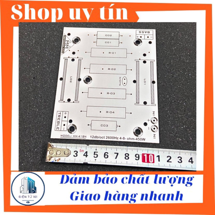 Bo mạch in pcb phân tần loa 1 bass 1 treble