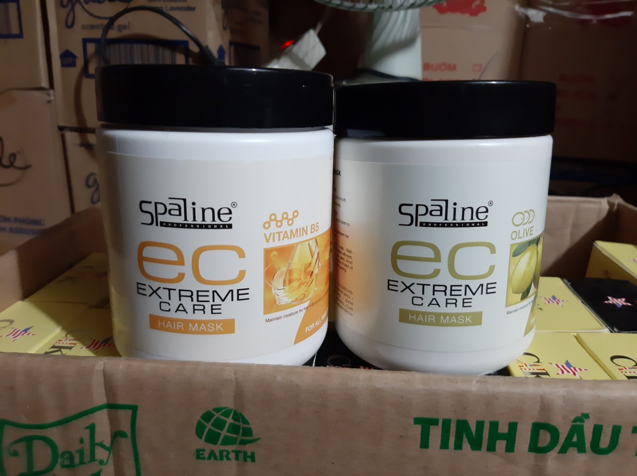 Mặt nạ chăm sóc tóc spaline ec extreme care 600ml