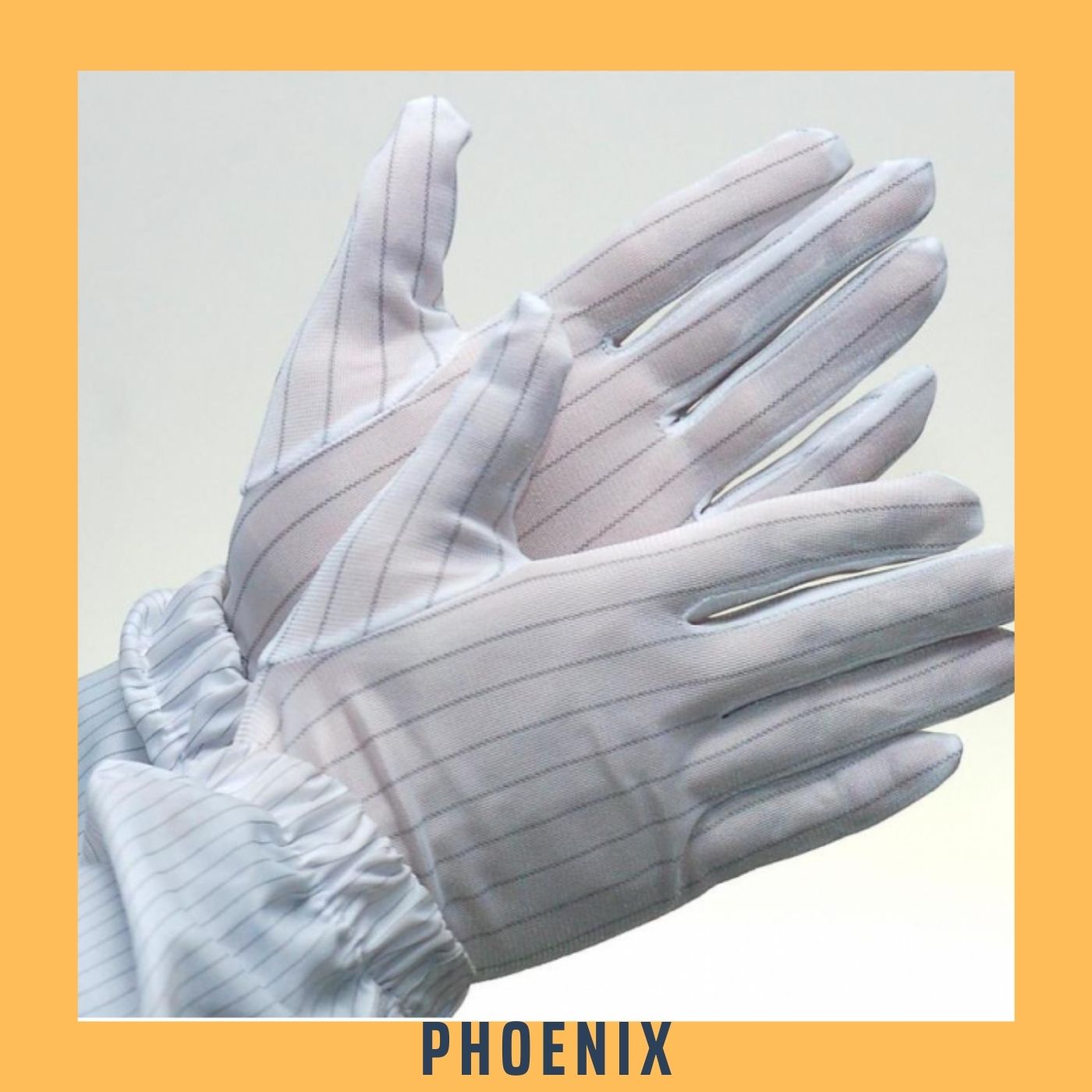 Găng tay tĩnh điện bảo vệ lao động găng tay phòng sạch phòng thí nghiệm vải kẻ sọc mềm mịn giá rẻ