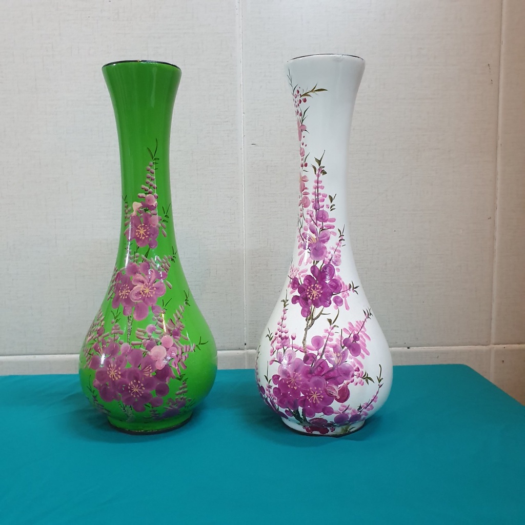 Bình hoa sơn mài cao cấp thanh bình lê size 25x11