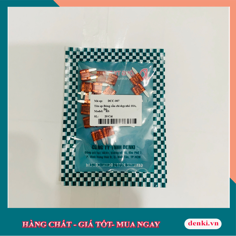Denki []bóng cầu chì dẹp nhỏ 10a