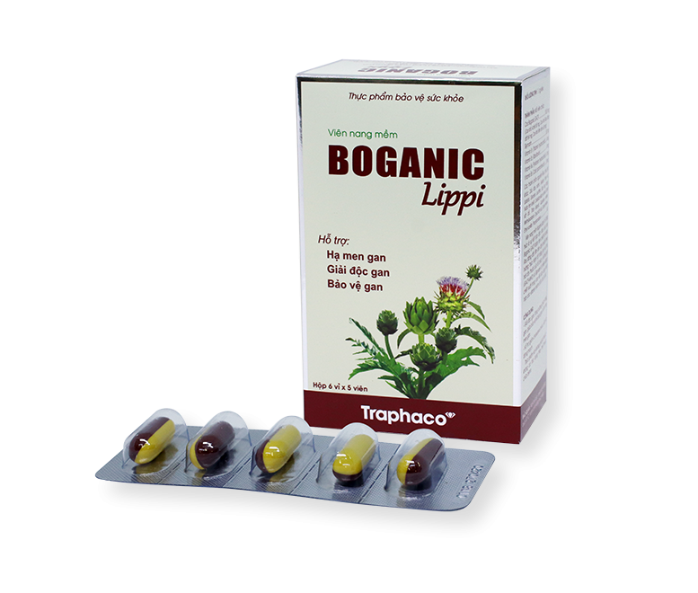 Viên giải độc gan BOGANIC LIPPI Traphaco. giúp giải độc gan