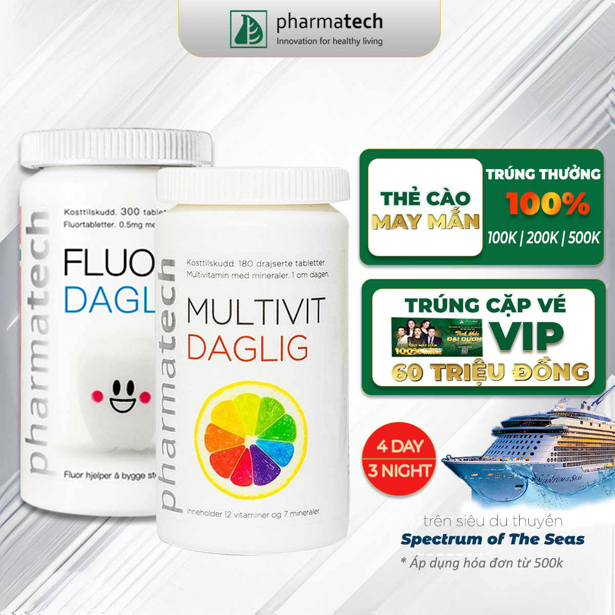Multivitamins daglig Fluor davlig pharmaceutical tablet combo