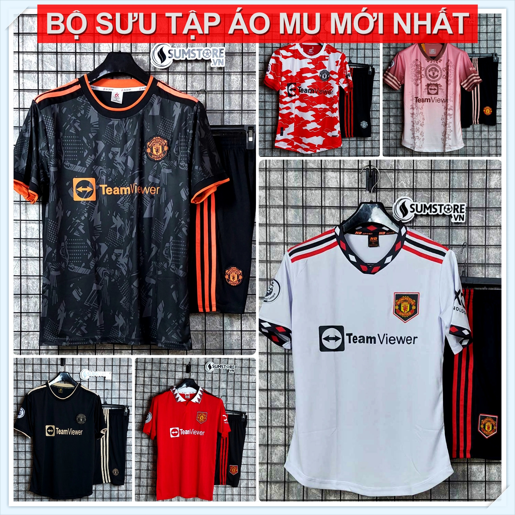  Tổng Hợp Các Mẫu Áo MU  - Áo Bóng Đá Thể Thao Nam Nữ Cao Cấp 