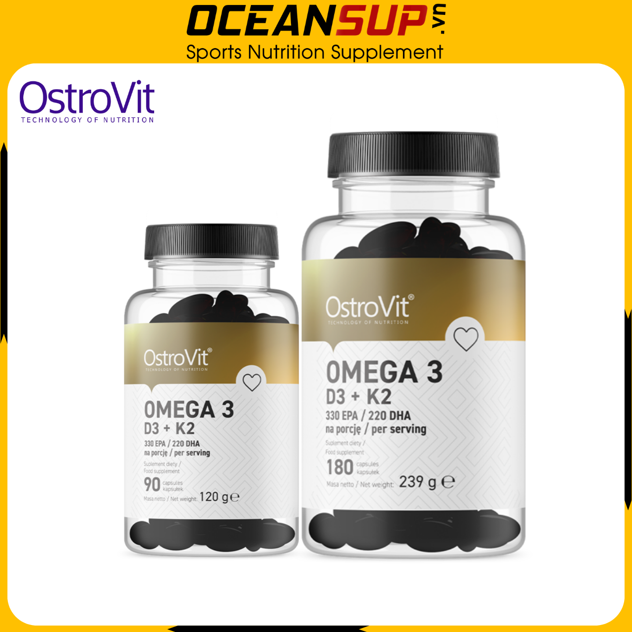 Ostrovit omega 3 d3 + k2 - dầu cá + vitamin - mọi dưỡng chất cho 1 cơ thể khỏe mạnh