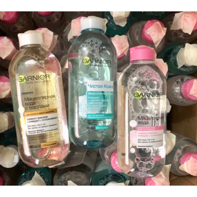 Tẩy trang Garnier 400ml của Nga / Pháp