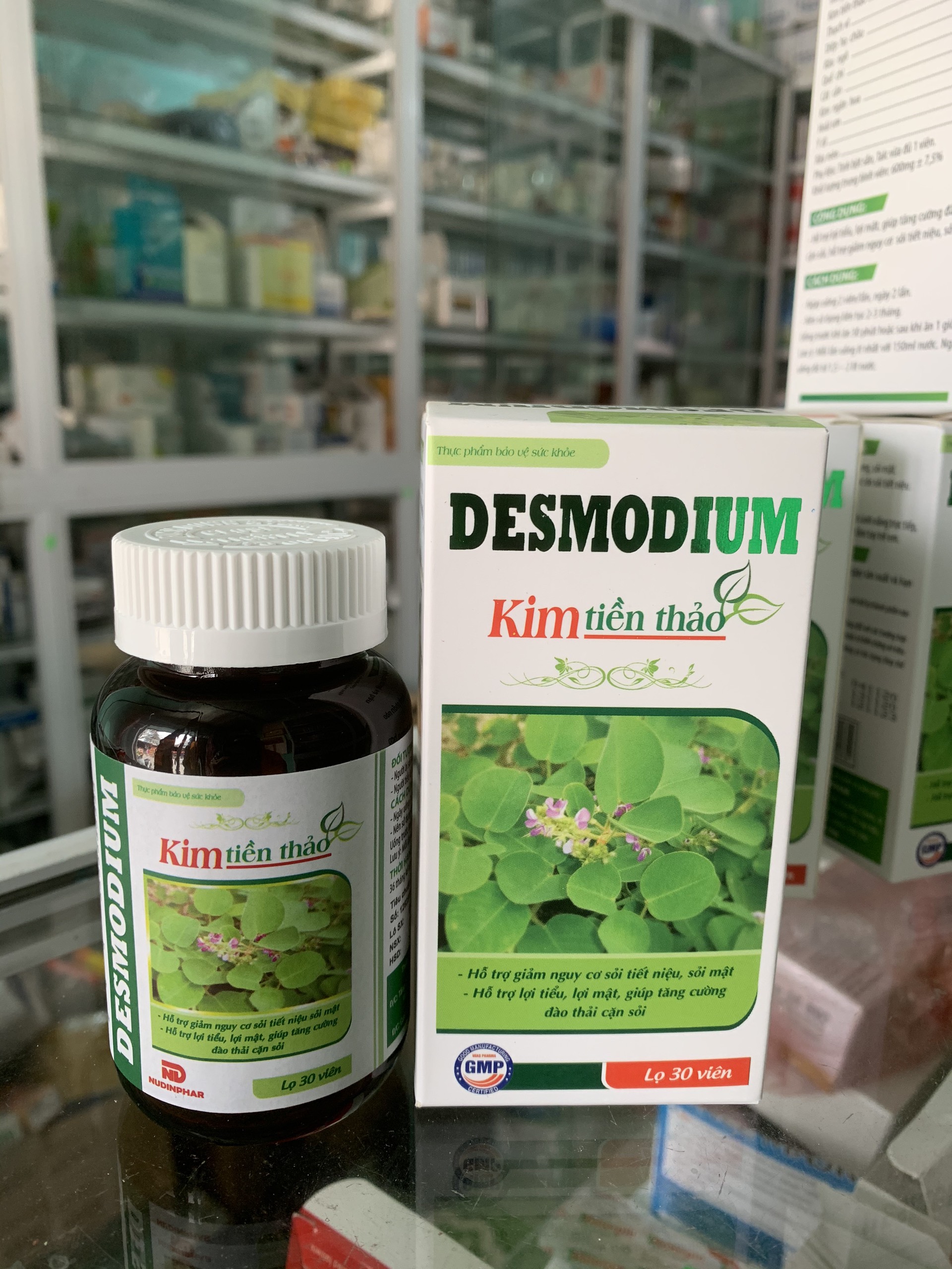 Kim tiền thảo Desmodium hỗ trợ giảm sỏi thận, sỏi mật hộp 30v
