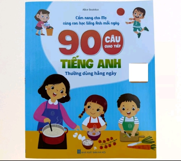Bộ 2 quyển 900 câu giao tiếp và bé học tiếng anh qua hình ảnh