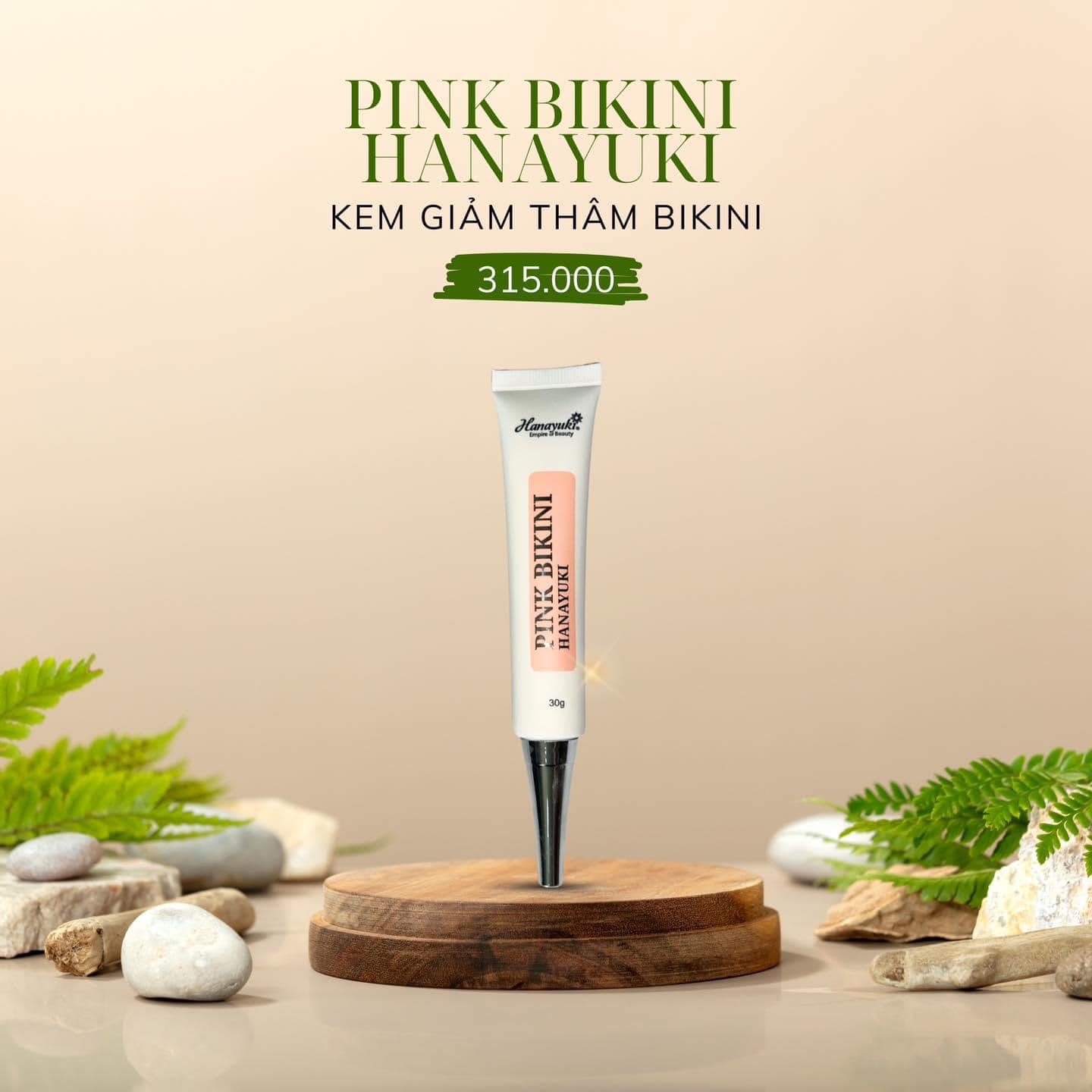 Date 2026- Kem Hồng Bikini,Bẹn,Nách,Mông Hanayuki-Pink Bikini Hanayuki 30gr